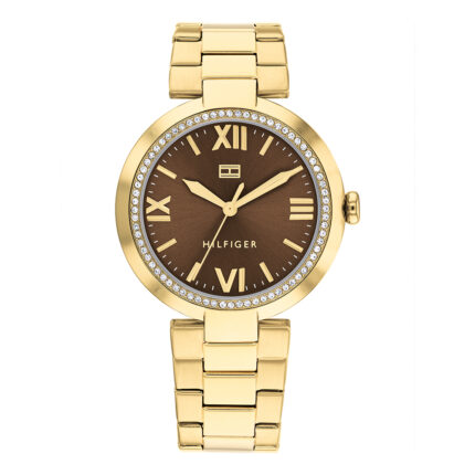 Tommy Hilfiger Quartz Analog Brown dial Stainless Steel Strap Watch for Women