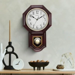 Classic Brown Colour Pendulum Clock with a Westminster chime - 47.4 cm x 29.8 cm (Large) NSW0071PM01 