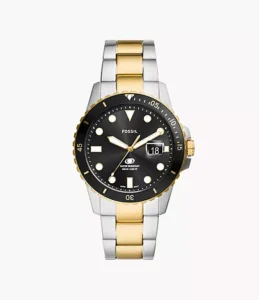 Fossil Men Stainless Steel Analog Black Dial Watch-Fs6031