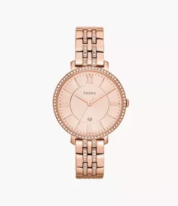 Fossil men watch Jacqueline Analog Gold Dial ES3546I