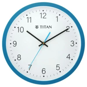 Titan Classic Quartz Analog Blue Dial Wall Clock With Silent Sweep Technology W0074PA04