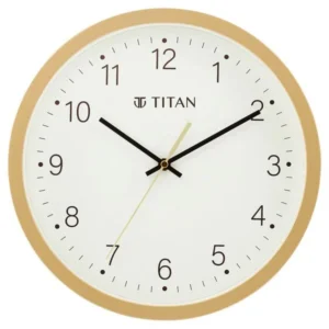 Titan Classic Quartz Analog White Dial Wall Clock With Silent Sweep Technology W0074PA03