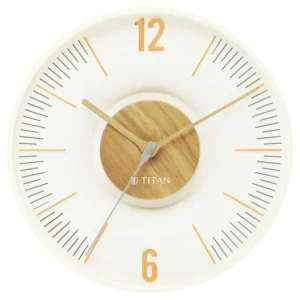 Titan Earth Flare Wall Clock - Wood Texture W0093PA01