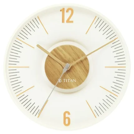 Titan Earth Flare Wall Clock - Wood Texture W0093PA01