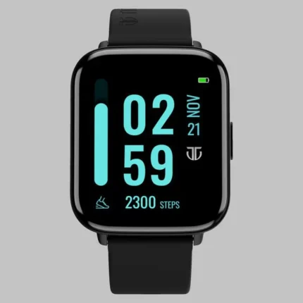 Titan Smart Watch Black Silicone Strap watch for Unisex 90155AP01