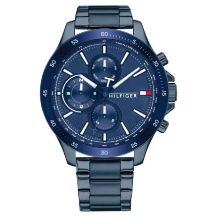 Tommy Hilfiger Quartz Multifunction Blue Dial Stainless Steel Strap Watch for Men NETH1791720