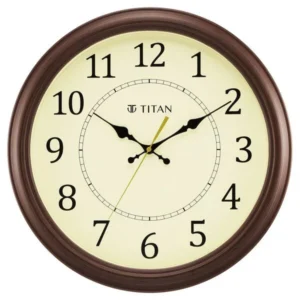 Titan Classic 42 cm Off-White Wall Clock: Silent Serenity NSW0056PA01