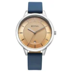 Titan 2617SL08 Women’s Watch with Peach Dial and Leather Strap