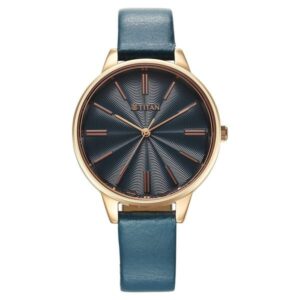Titan Neo Women’s Watch 2648WL08 with Blue Dial and Tan Leather Strap