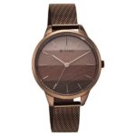 Titan NT2664QM01 Multicolour Dial Women’s Watch with Brown Stainless Steel Strap