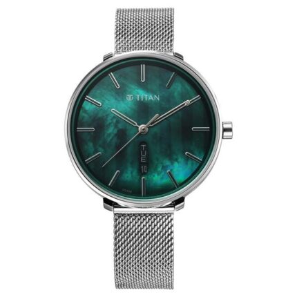 Titan Neo Women’s Watch 2763SM01 with Mother of Pearl Dial and Stainless Steel Strap