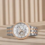 Titan NT90140KM01 Metal Mechanicals Silver Dial Dual-Tone Stainless Steel Watch for Men