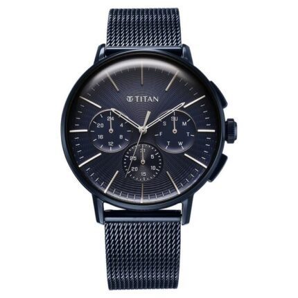 Titan 90200QM01 Men’s Watch with Anthracite Dial and Stainless Steel Strap