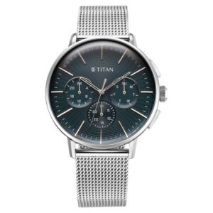 Titan 90200SM01 Men’s Watch with Anthracite Dial and Stainless Steel Strap
