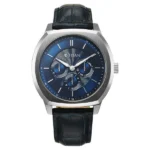 Titan 90213SL01 Regalia Arc Blue Dial Blue Leather Strap Watch for Men