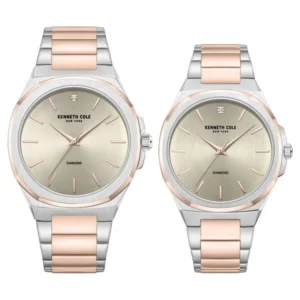 Kenneth Cole Quartz Analog Grey Dial Rose Gold Strap Couple Watch – NTKCWGG0049401GLPA