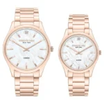 Kenneth Cole Mother of Pearl Dial Stainless Steel Strap Couple Watch – NTKCWGG0049601GLPA