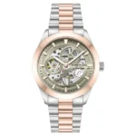 Kenneth Cole Mechanical Grey Dial Two-Toned Stainless Steel Strap Watch for Men – NTKCWGL0046702MN