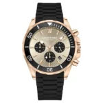 Kenneth Cole Quartz Chronograph Grey Dial Silicone Strap Watch for Men – NTKCWGO0027103MN