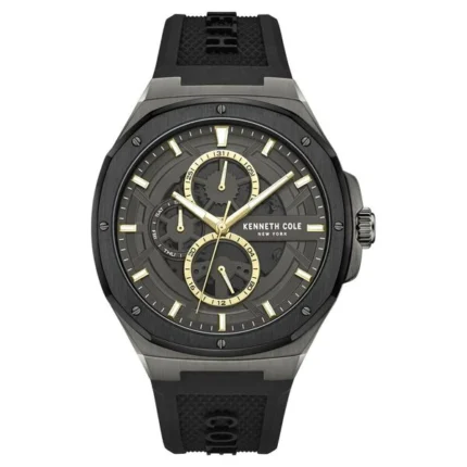 Kenneth Cole Multifunction Grey Dial Silicone Strap Watch for Men – NTKCWGQ0047202MN