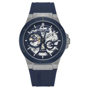 Kenneth Cole Automatic Blue Dial Stainless Steel Strap Watch for Men – KCWGR0033504MN