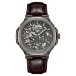 Kenneth Cole Automatic Grey Dial Brown Leather Strap Watch for Men – NTKCWGX0046203MN