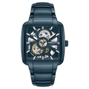 Kenneth Cole Automatic Blue Dial with Blue Stainless Steel Strap Watch for Men – NTKCWGY0046502MN