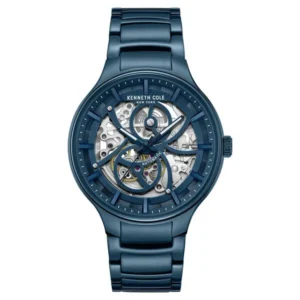 Kenneth Cole Automatic Blue Dial Stainless Steel Strap Watch for Men – NTKCWGY0059802MN