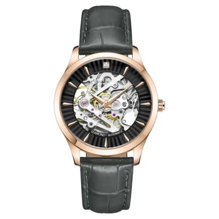 Kenneth Cole Automatic Black Dial Leather Strap Watch for Women – KCWLE2235502LD