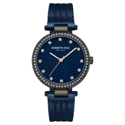 Kenneth Cole Quartz Analog Blue Dial Stainless Steel Strap Watch for Women – KCWLG0048504LD