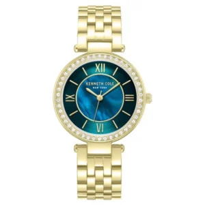Kenneth Cole Quartz Analog Green Dial Stainless Steel Strap Watch for Women – NTKCWLG0062202LD