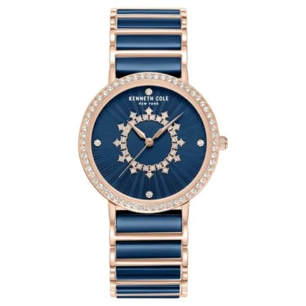 Kenneth Cole Quartz Analog Blue Dial Blue Stainless Steel & Ceramic Strap Watch for Women – NTKCWLG0062602LD