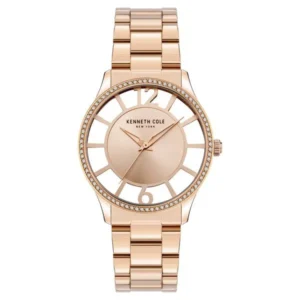 Kenneth Cole Quartz Analog Rose Gold Dial Stainless Steel Strap Watch for Women – NEKCWLG2105603LD
