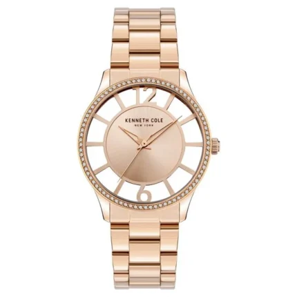 Kenneth Cole Quartz Analog Rose Gold Dial Stainless Steel Strap Watch for Women – NEKCWLG2105603LD