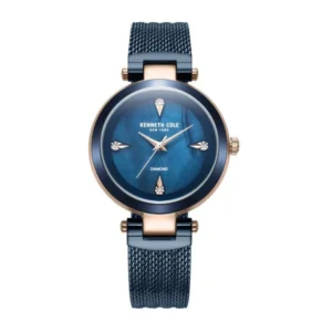Kenneth Cole Quartz Analog Blue Dial Stainless Steel Strap Watch for Women – KCWLG2236302LD