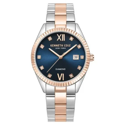 Kenneth Cole Quartz Analog Blue Dial Stainless Steel Strap Watch for Women – KCWLH0026902LD