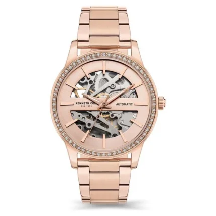 Kenneth Cole Automatic Black Dial Stainless Steel Strap Watch for Women – NEKCWLL2123804LD