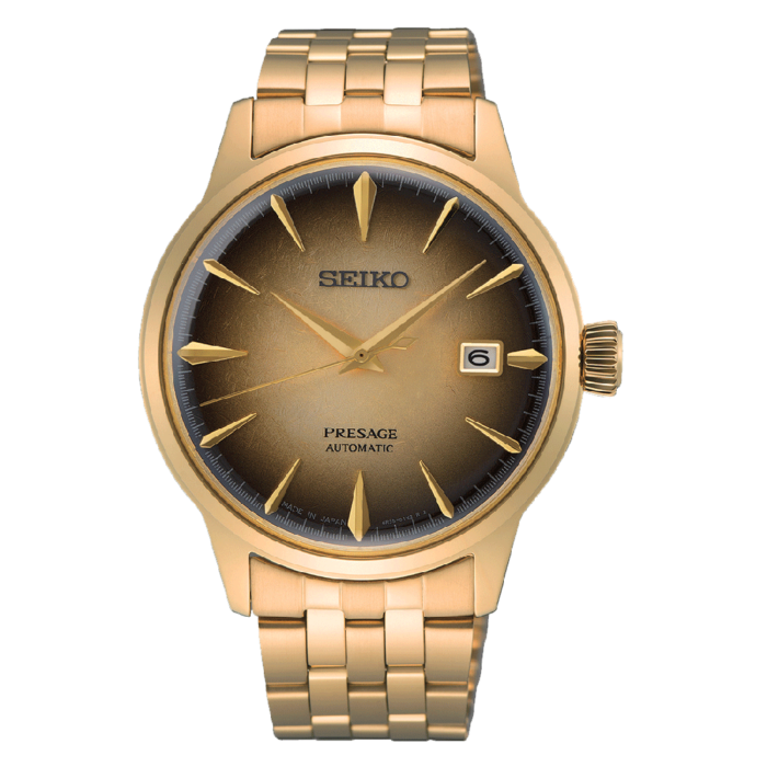 watch presage cocktail beer colour gold yellow stainless steel 1 1.webp