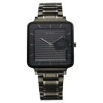 Titan Edge Quad NT10017QM01 Men’s Blue Dial Grey Stainless Steel Strap Watch