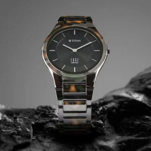 Titan Ceramic Camo NT1696KC04 Men’s Green Dial Ceramic Strap Watch