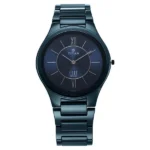 Titan Edge Ceramic NT1696QC03 Men’s Electric Blue Dial Ceramic Strap Watch