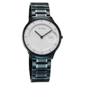 Titan Edge Murals 1843QM04 Men’s White Dial Blue Stainless Steel Strap Watch