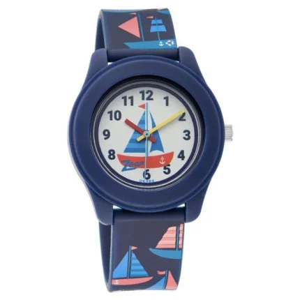 Zoop Analog Watch with White Dial and Blue Strap for Boys Girls Kids NT26019PP01W