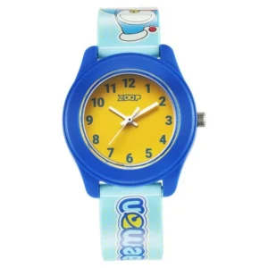 Zoop Doraemon Analog Watch for Kids with Yellow Dial & Blue Strap – 26019PP36W