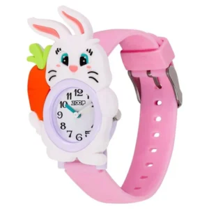 Zoop Analog Doggy Watch with White Dial and Grey Strap for Kids 26044PP01