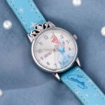 Zoop Disney Cinderella Analog Watch with Silver Dial and Blue Strap for Girls Kids 26051SL01