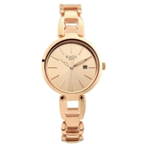 Titan Raga Viva Trendsetter Women’s Watch with Rose Gold Dial and Metal Strap – NT2642WM01