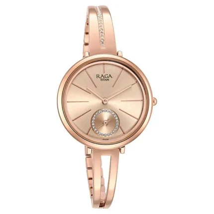Titan Raga Viva NT2647WM01 Women’s Rose Gold Dial and Rose Gold Metal Strap Watch
