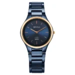 Titan Edge Bicolour NT2653KC11 Women’s Blue Dial Blue Ceramic Strap Watch