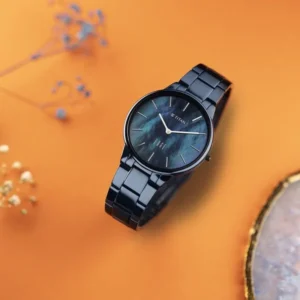 Titan Edge Ladies Allure NT2734QM02 Mother of Pearl Dial Blue Stainless Steel Strap Women’s Watch